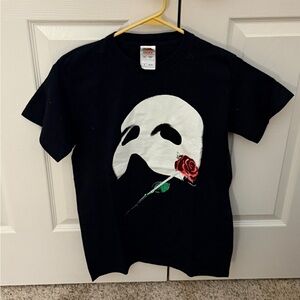 Vintage Original Broadway Phantom of the zopera GITD Mask shirt Small 🎭